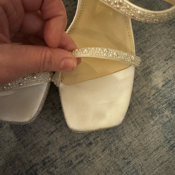 Betsey Johnson Ivory Strappy Heels - Picture 4 of 8